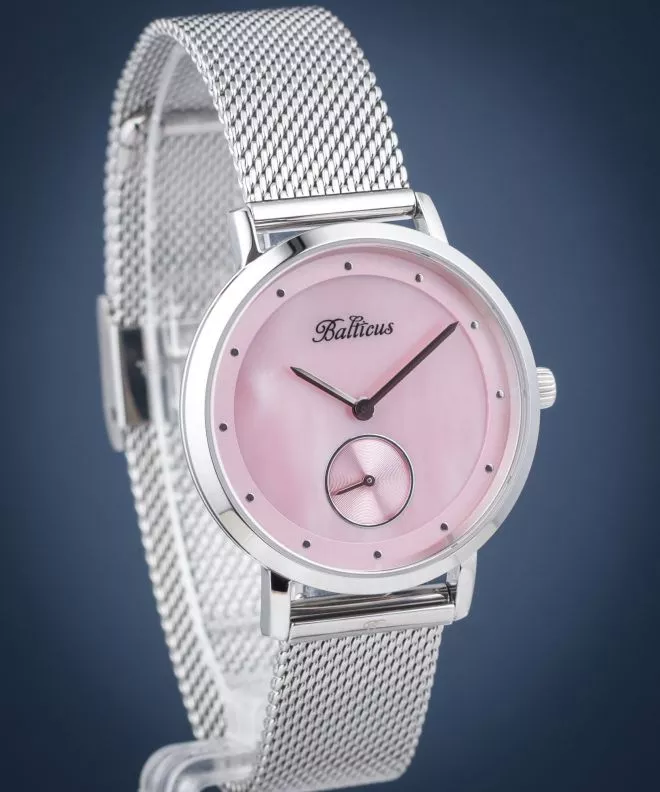 Ceas Dama Balticus New Sky Silver Pink Pearl Set BALNSSP