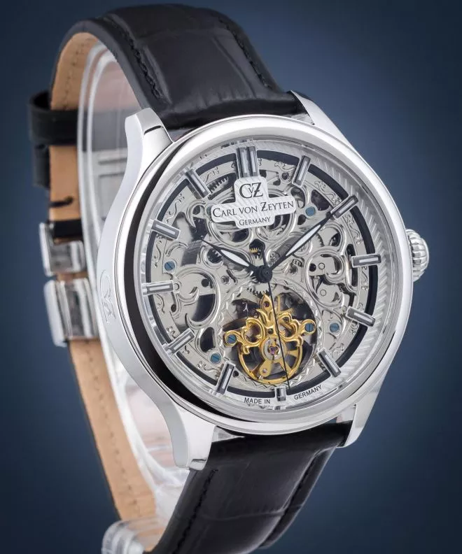 Ceas barbatesc Carl von Zeyten St. Georgen Skeleton Automatic CVZ0014SWHS