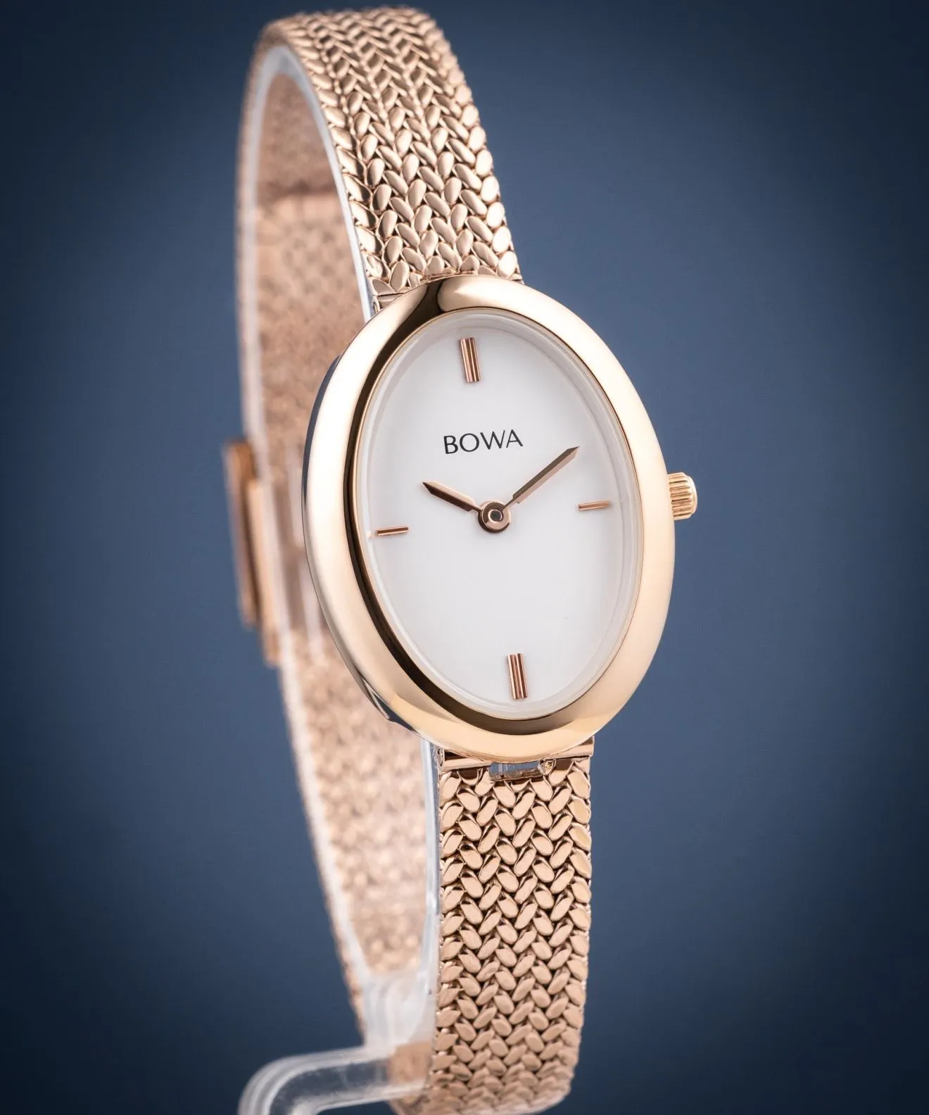 Ceas dama BOWA Oslo White Rose-Gold Mesh 23 OS237-27-107M
