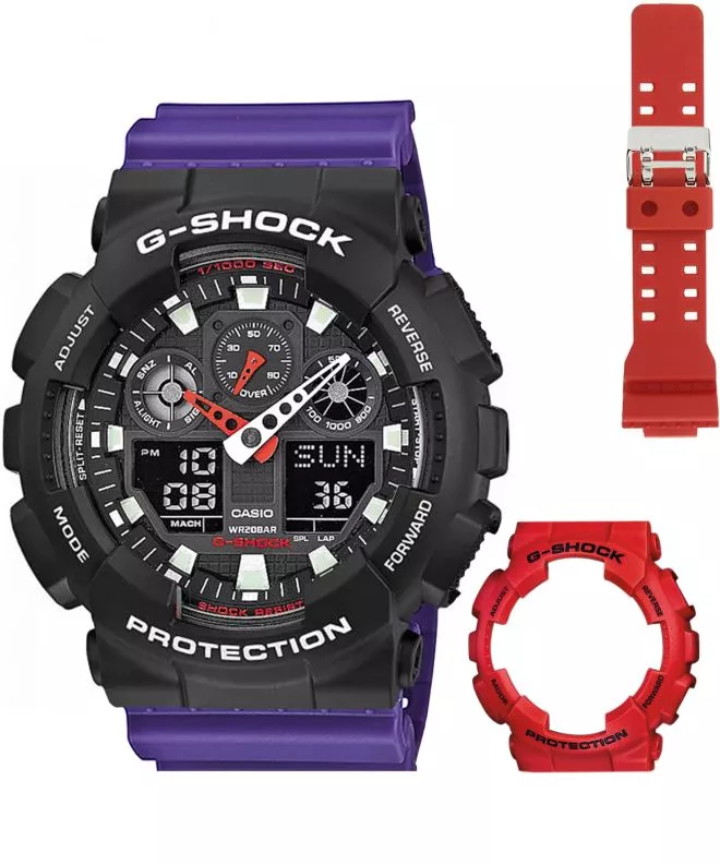 Ceas barbatesc Casio G-Shock GA-100 Original Set GA-100B-Set111