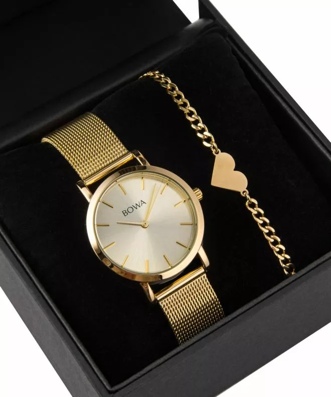 BOWA Tokyo Full Gold Mesh 33 Gift Set (ceas + brățară) TO334-44-164M-419-02