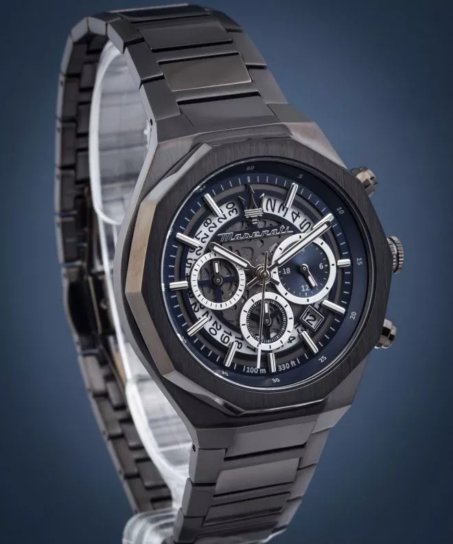 Ceas barbatesc Maserati Stile Skeleton Chronograph R8873642012