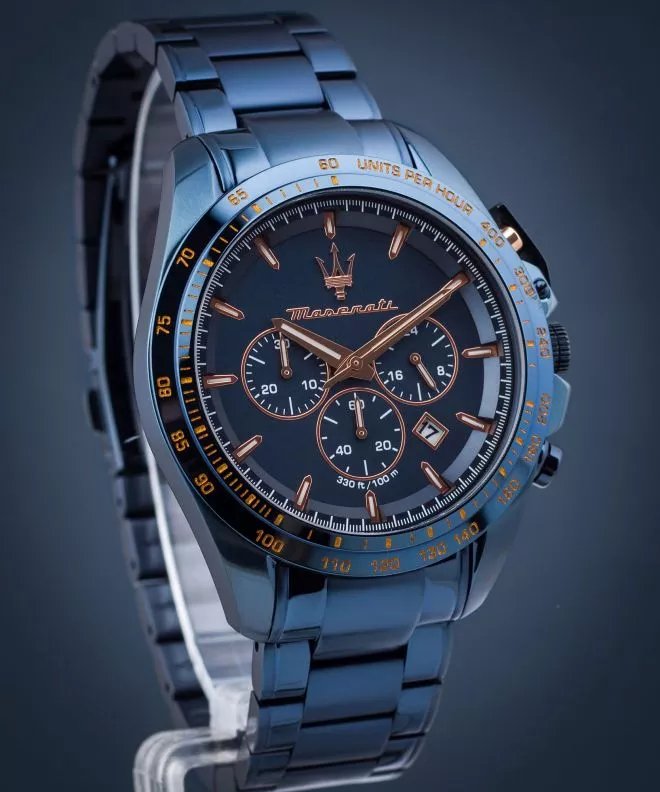 Ceas barbatesc Maserati Traguardo Chronograph Blue Edition R8873612054