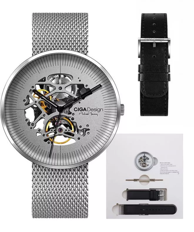 Ceas Barbatesc Ciga Design MY Series Stainless Steel Skeleton Automatic M021-SISI-W13