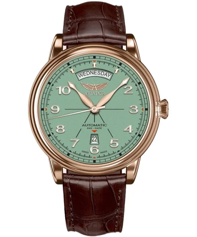 Ceas barbatesc Aviator Douglas DC-3 Day-Date Automatic Limited Edition V.3.44.2.404.4