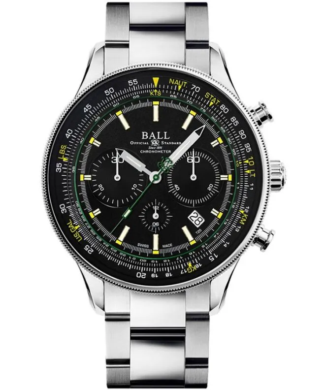 Ceas barbatesc Ball Engineer Master II Normandy Automatic Chronograph Limited Edition CM3188D-SCJ-BK