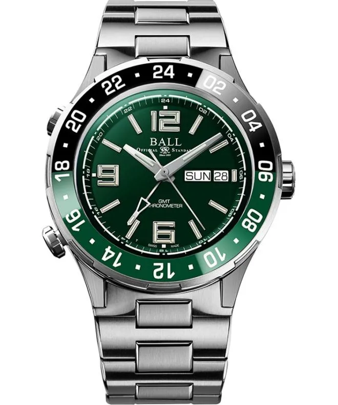 Ceas barbatesc Ball Roadmaster Marine GMT Automatic Titanium Limited Edition DG3000A-S2C-GR
