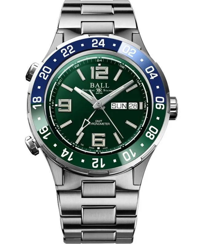 Ceas barbatesc Ball Roadmaster Marine GMT Automatic Titanium Chronograph Limited Edition DG3000A-S9CJ-GR