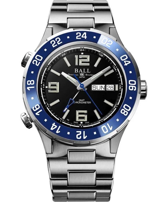 Ceas barbatesc Ball Roadmaster Marine GMT Automatic Titanium Chronograph Limited Edition DG3030B-S6CJ-BK
