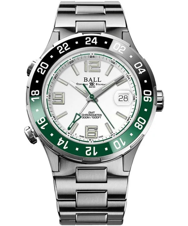 Ceas barbatesc Ball Roadmaster Pilot GMT Automatic Titanium Limited Edition DG3038A-S3C-WH