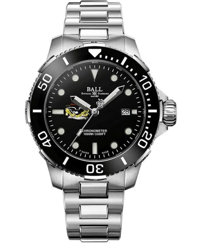 Ceas barbatesc Ball Engineer Hydrocarbon DeepQUEST Protector Automatic Titanium Limited Edition DM3002A-S9C-BK