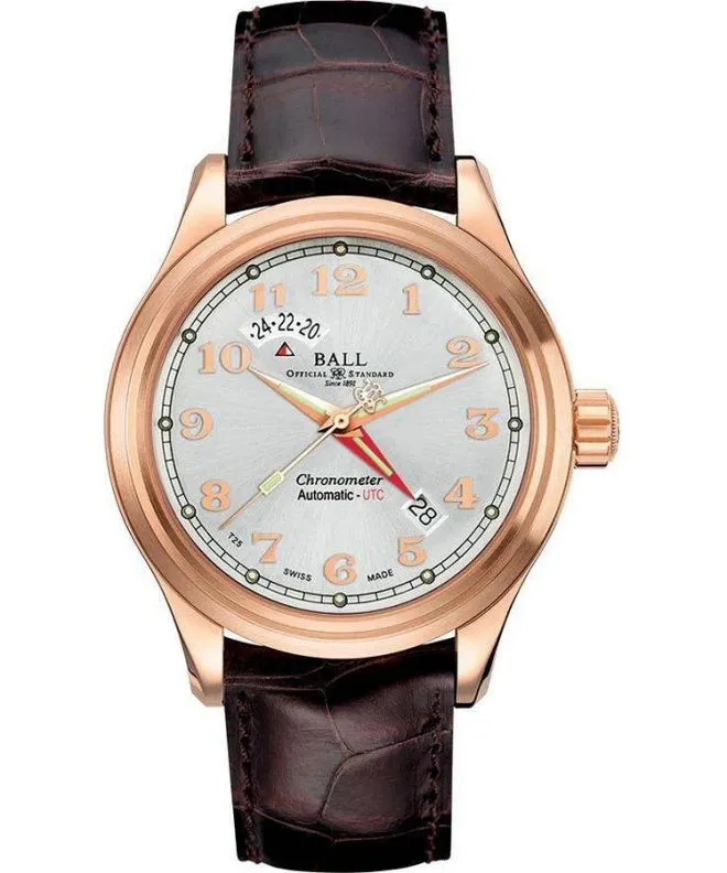 Ceas barbatesc Ball Trainmaster Cleveland Express Automatic Chronograph GM1020D-PG-LCJ-SL