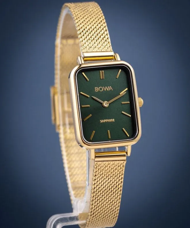 Ceas dama BOWA Dubai Green-Gold Mesh 20 DU204-04-104M