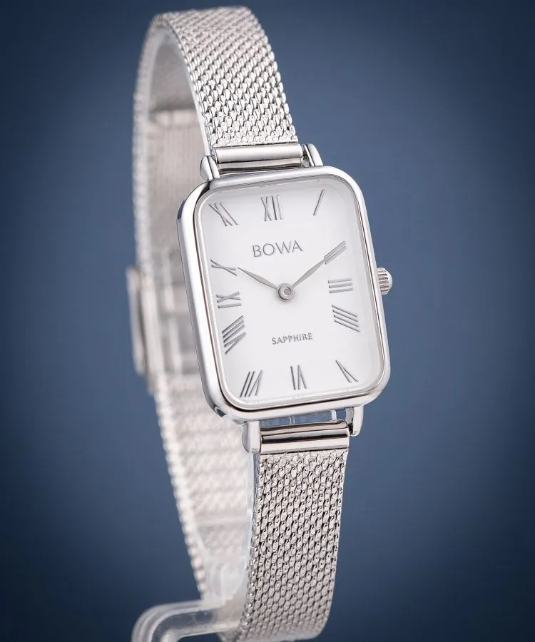 Ceas dama BOWA Dubai White-Silver Mesh 20 DU205-25R-105M