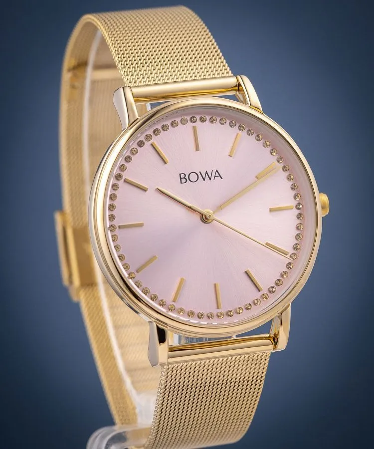Ceas dama BOWA Rio Rose-Gold Gold Mesh 38 RI384-74-184M