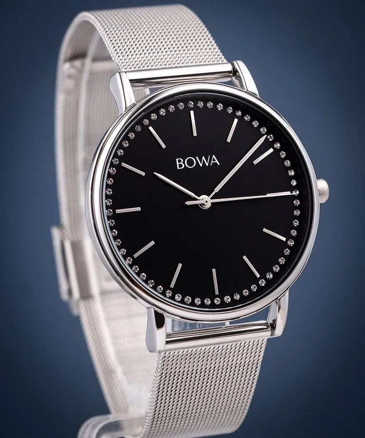 Ceas dama BOWA Rio Black-Silver Mesh 38 RI385-15-185M