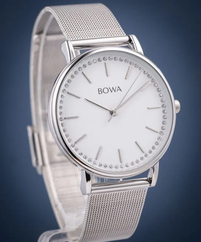 Ceas dama BOWA Rio White-Silver Mesh 38 RI385-25-185M