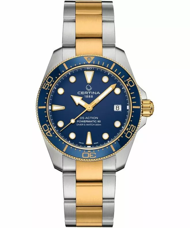 Ceas barbatesc Certina DS Action Diver 38 mm Powermatic 80 Automatic C048.807.22.041.00 (C0488072204100)