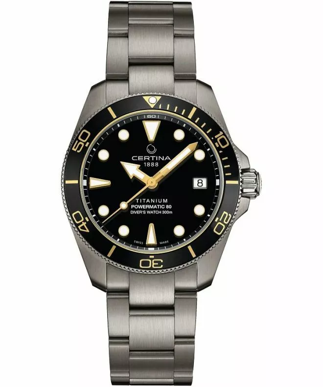 Ceas barbatesc Certina DS Action Diver 38 mm Powermatic 80 Automatic C048.807.44.051.00 (C0488074405100)