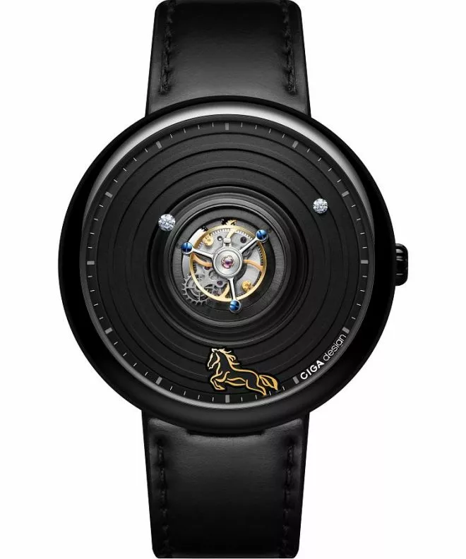Ceas barbatesc Ciga Design Tourbillon Chinese Zodiac Mechanical Titanium Limited Edition Diamond U057-BB01-1B