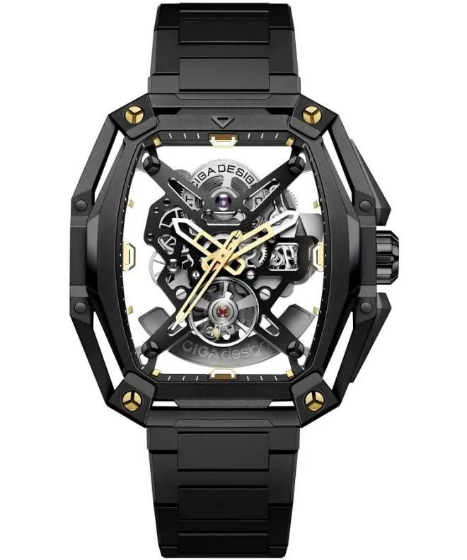 Ceas barbatesc Ciga Design Hunter Automatic Skeleton Z035-BB02-W1B