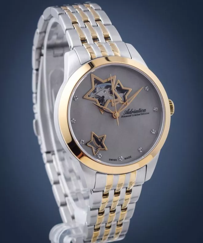 Ceas Dama Adriatica Diamond Automatic Limited Edition A3333.214ZA
