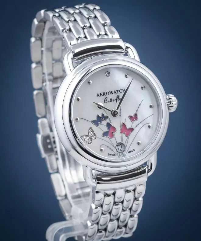 Ceas dama Aerowatch 1942 Butterfly Limited Edition 44960-AA05-M