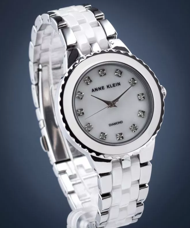 Ceas Dama Anne Klein Diamond-accented AK-2713WTSV
