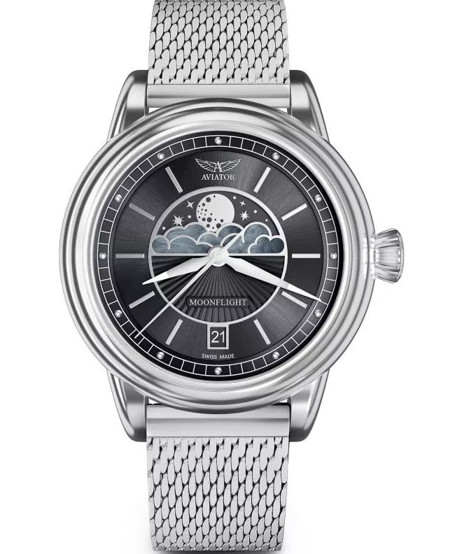 Ceas dama Aviator Douglas Moonflight Limited Edition V.1.33.0.252.5