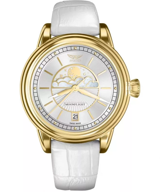 Ceas dama Aviator Douglas Moonflight Limited Edition V.1.33.1.343.4