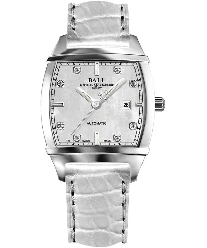 Ceas dama Ball Transcendent Pearl Diamond Automatic NL1068D-L3J-WH