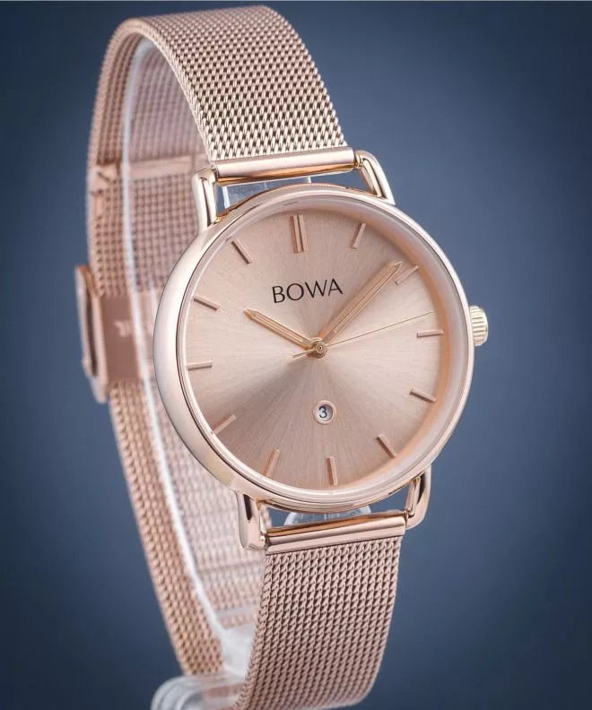 Ceas dama BOWA Milan Full Pink Gold Mesh 34 MI347-77-167M