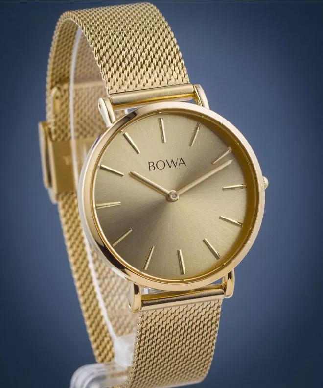 Ceas dama BOWA New York Petite Full Gold Mesh 34 NY344-44-184M