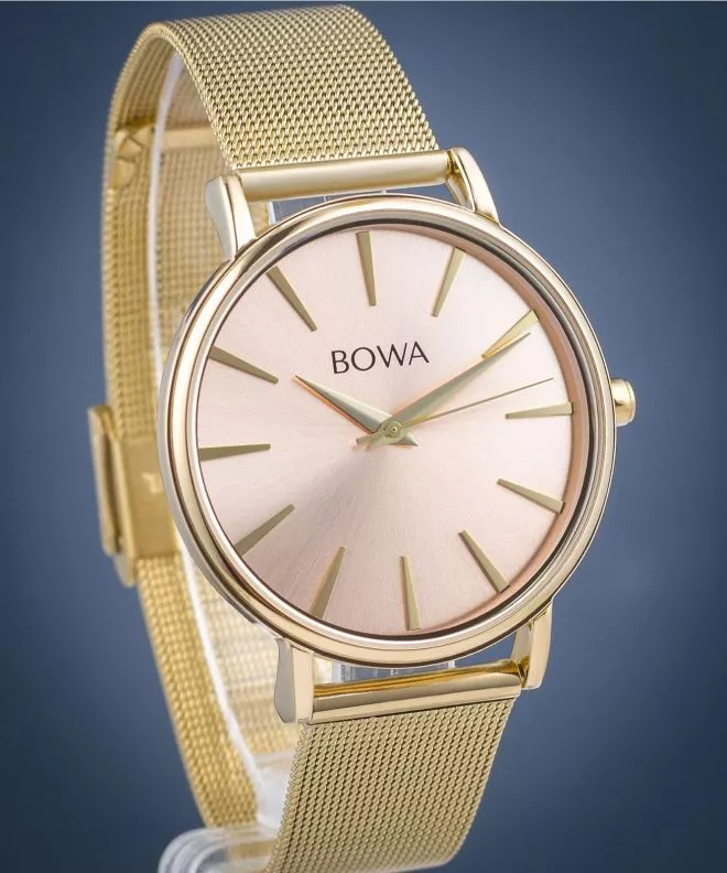Ceas dama BOWA Praha Pink-Gold Mesh 38 PH384-124-184M