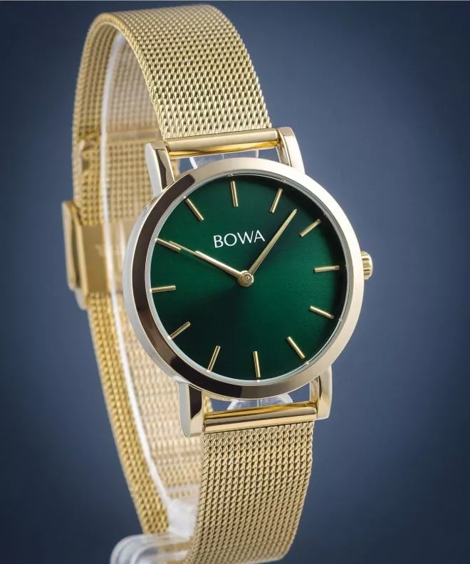 Ceas dama BOWA Tokyo Green Gold Mesh 33 TO334-04-164M