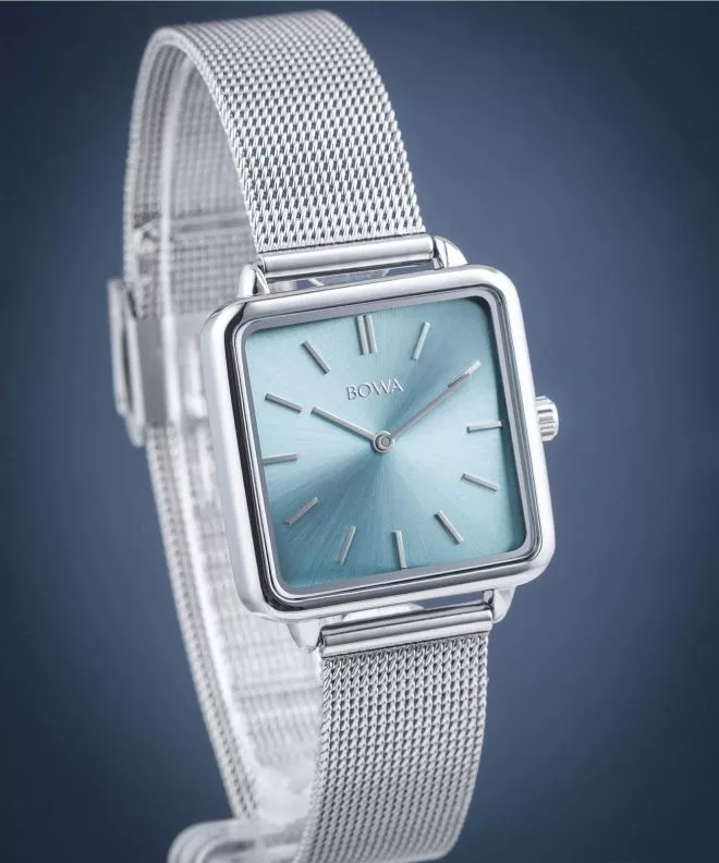 Ceas dama BOWA Vienna Ice-Blue Silver Mesh 29 VI295-95-165M