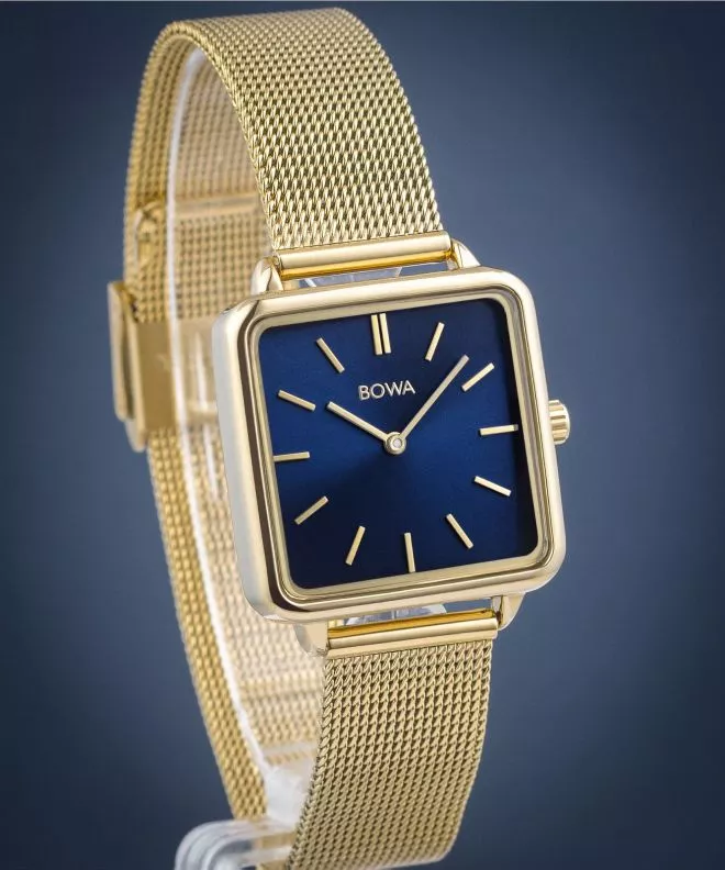 Ceas dama BOWA Vienna Navy Blue-Gold Mesh 29 VI294-34-164M