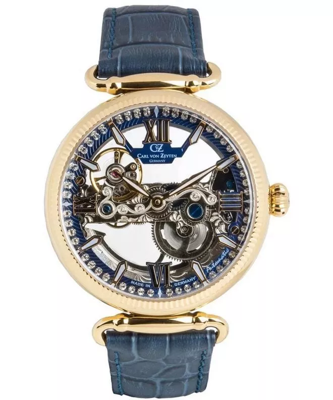 Ceas dama Carl von Zeyten Hausern Skeleton Automatic Limited Edition CVZ0083GBLS