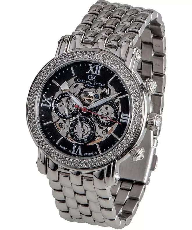 Ceas Dama Carl von Zeyten Kniebis Lady Automatic Skeleton CVZ0062BKMS