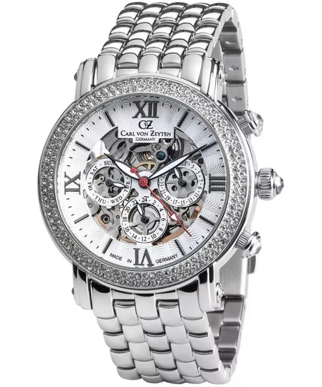 Ceas dama Carl von Zeyten Kniebis Skeleton Automatic CVZ0062WHMS