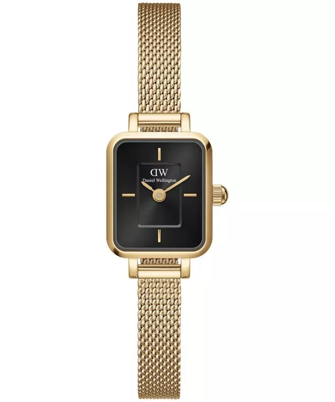 Ceas dama Daniel Wellington Quadro Mini Evergold Onyx 15 DW00100652