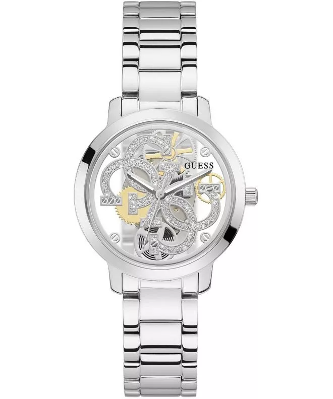 Ceas dama Guess Quattro Clear Skeleton GW0300L1