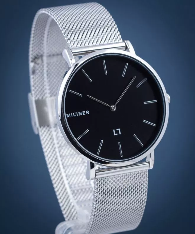 Ceas Dama Millner Mayfair Silver Black MSB
