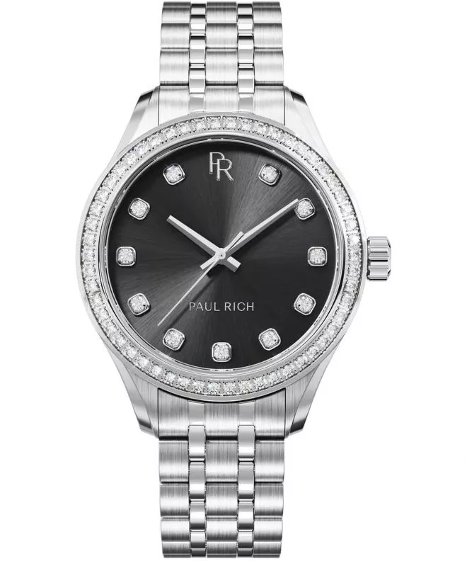 Ceas dama Paul Rich Crystelle Silver Black 717931446240