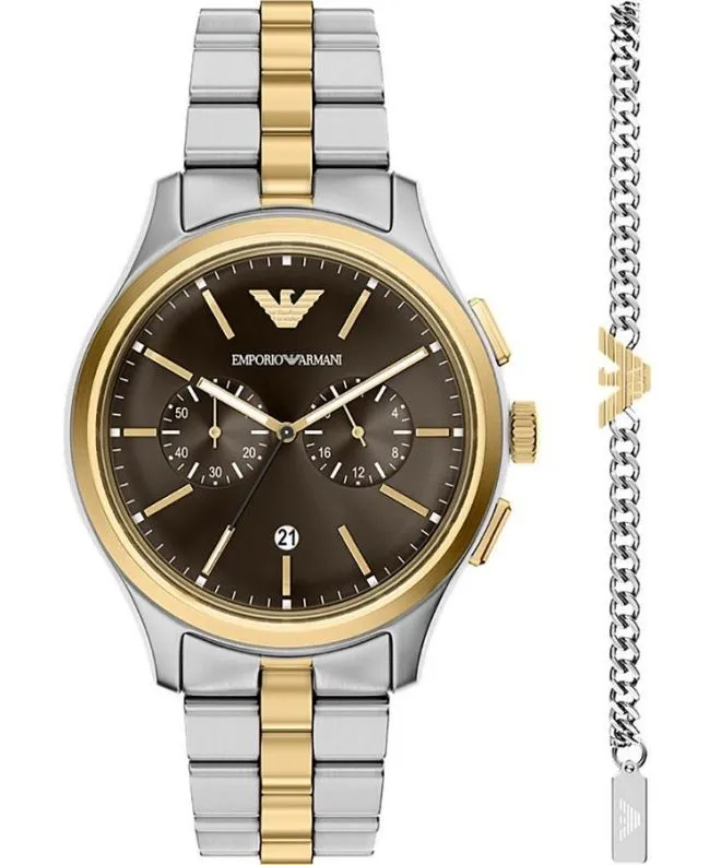 Ceas barbatesc Emporio Armani Dario Chronograph AR80084SET
