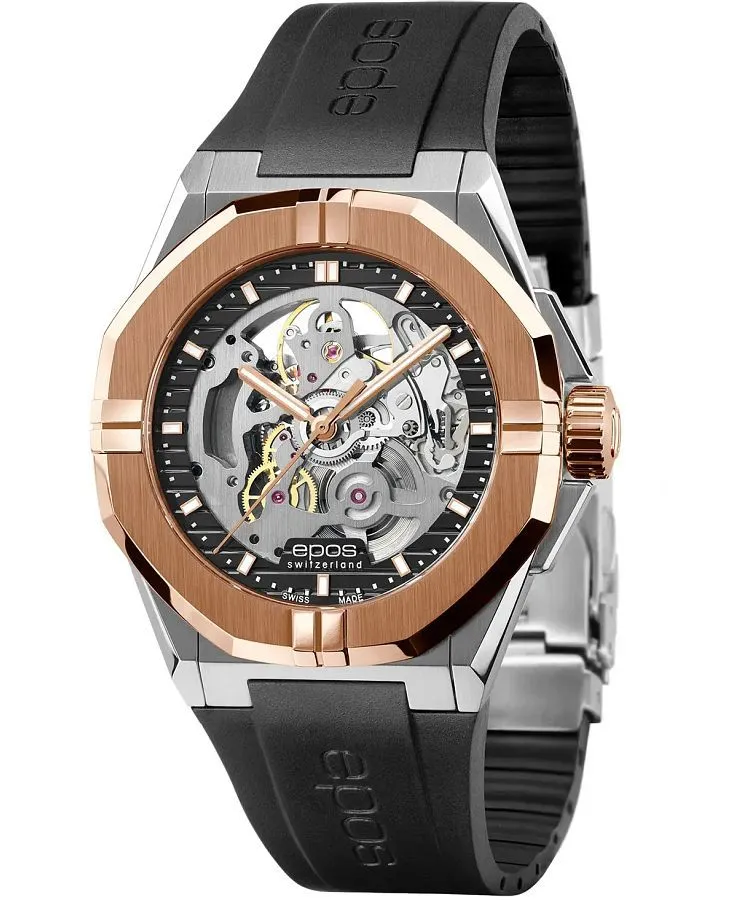 Ceas barbatesc Epos Sport Skeleton Automatic 3506.139.34.15.55