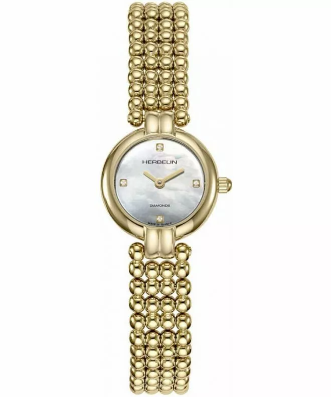 Ceas dama Herbelin Perles Mini Diamond 17433BP1N89