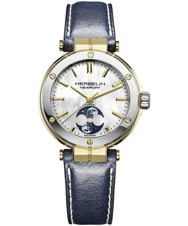 Ceas dama Herbelin Newport Moonphase Automatic 2879T1N19BL