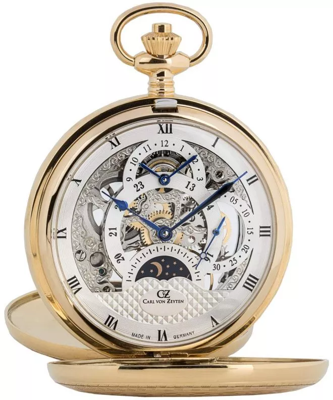 Ceas de Buzunar Carl von Zeyten Alb Skeleton Mechanical CVZ0040GSL