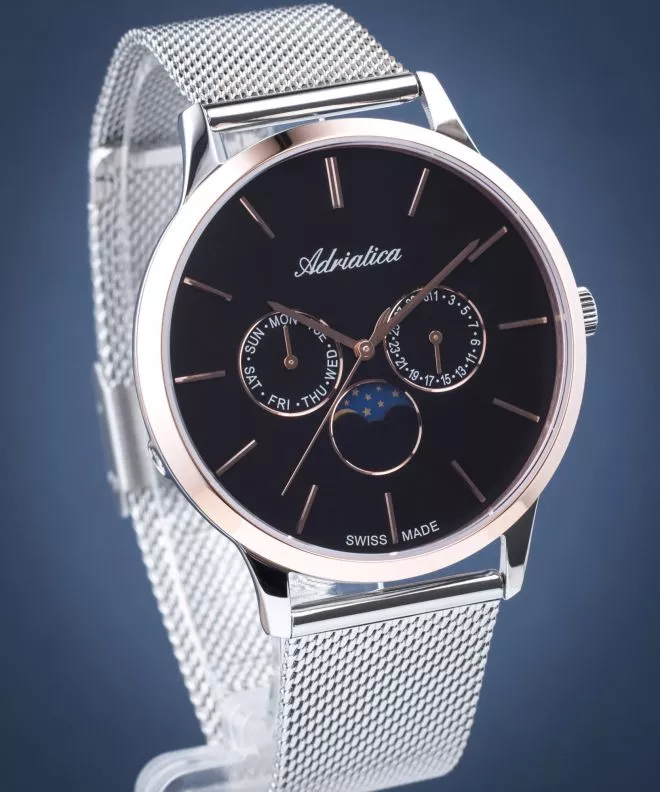 Ceas barbatesc Adriatica Moon Phase A1274.R114QF